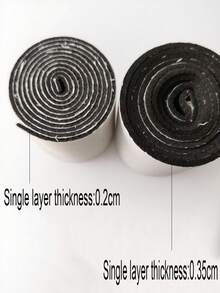 100厘米/卷 防滑隔音鞋底垫，高跟鞋降噪垫，自粘鞋洞修补工具配件 - 黑色 - 查看 5