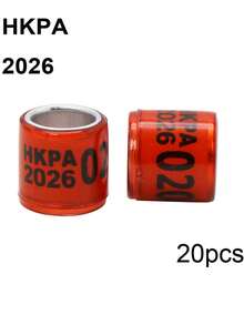 20pcs 2026 Multi-Color Pigeon Leg Bands, Aluminum Plastic Bird Leg Rings With Letter & Number ID, For Pet Bird Racing, Tracking & Training - Multicolor - View 9