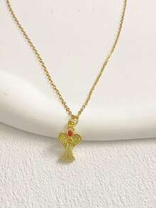 1pc Fashionable & Elegant Pendant Necklace, Suitable For Women's Daily Wear - Gold - View 18
