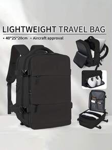 40x20x25厘米航空认证旅行包，轻便背包，大容量多功能旅行背包，适合高中生和大学生返校使用，户外便携行李包 - 彩色 - 查看 13