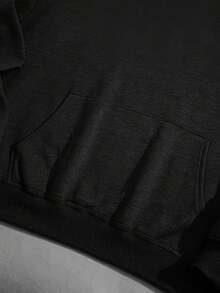 THNK4L Sports Hoodie - Soft Material, Suitable For Sports And Casual Wear - Comfortable Fabric, Lightweight And Sporty Fit - 黑色 - 查看 3