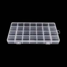 28-Compartment Adjustable Organizer Box Transparent PP Plastic Bead Jewelry Storage Case - 1pc - View 6