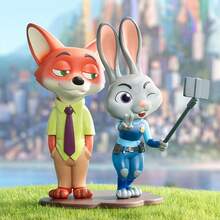 Miniso Bộ sưu tập tượng nhỏ Judy/Nick trong phim Zootopia của Disney - Chất liệu nhựa, thiết kế theo chủ đề hoạt hình, trang trí cảnh vật, trang trí nhà cửa/Bộ sưu tập hộp bí ẩn/Sản phẩm Zootopia/Quà tặng (Ngẫu nhiên 1 chiếc) - Nhiều màu - Xem 4