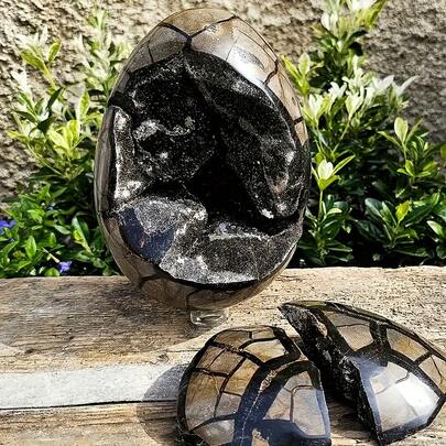 1pc Natural Turtle Back Stone Agate Dragon Egg Ornament | A Natural Mineral Display Item Suitable