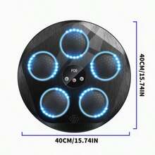 Máquina de Boxeo Musical, Entrenador de Golpes Interactivo con Guantes de Boxeo, Gran Objetivo de Boxeo Electrónico Montado en la Pared para Adultos y Niños, 9 Modos y 9 Velocidades. - Camuflaje - Ver 8