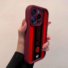 Logotipo y colores del Flamengo sobre fondo rojo y negro. Esta elegante funda es compatible con Samsung, Apple, OPPO, , etc. Fabricada en TPU flexible, resistente a golpes y arañazos, ofrece una excelente protección contra caídas y un agarre cómodo. Es un regalo ideal para familiares, amigos y seres queridos, y una opción perfecta para festivales. Fundas para iPhone, San Valentín, , fundas para hombre, celulares y accesorios, funda roja para teléfono. - Burdeos - Ver 4
