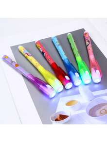 1/5/10/20/30pcs Random Color Glow-In-The-Dark Invisible Ink Marker Pen, Magic Pen, Secret Message Pen, Christmas Gift, Refill, Birthday Gift - Multicolor - View 3