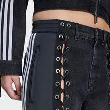 Adidas Originals 女士牛仔 FB TP 口袋系带设计牛仔裤 KS3878 - 黑色 - 查看 4