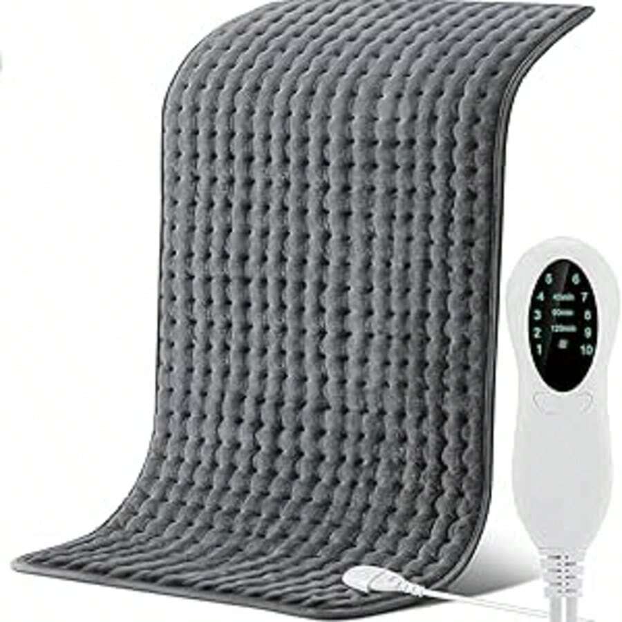 Almohadilla térmica, almohadilla de calor para el dolor de espalda y el alivio de los calambres Manta térmica gruesa y suave, Cojin electrico caliente para aliviar dolores de rodilla, espalda, pierna - A - Ver 1