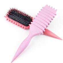 Curl Defining Brush, 1 PCS Curly Hair Brush, Brush For Curly Hair, For Combing And Shaping Men'S And Women'S Curls To Reduce Pulling (Pink) - ColorC - 查看 6