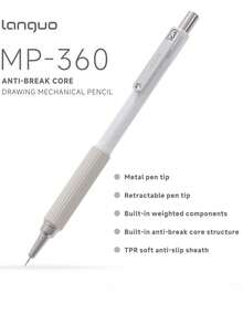 Languo 新款金属自动铅笔套装 - 自动铅笔，绘图铅笔，0.3/0.5/0.7/0.9mm 艺术自动铅笔及笔芯，适用于绘画和书写，附赠礼盒 - 彩色 - 查看 8