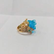 1pc Wave Rings For Women, Beach Accesories For Women, Jewelry Light Luxury Wave Design, Unique And Versatile Jewelry Accessories, Suitable For Parties, Weddings, And Holiday Occasions, Gift For Mom, Christmas Gifts For Women, Wedding Ring, Valentine's Day, Western Jewelry - 金戒指 - 查看 1
