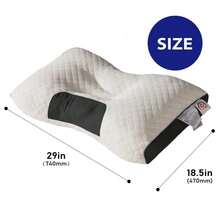 3D SPA Massage Pillow Partition To Help Sleep And Protect The Neck Pillow Knitted Cotton Pillow Bedding,2 Pillows Soft Woven Neck Massage Pillows For Couples - Featuring Adjustable Ergonomic, High-Quality Pillow Core, And A Removable Pillowcase For Enhanced Sleeping Comfort. King Bed Size - Deep Sleep Neck Support Pillow, Hypoallergenic Inserts, Down Altemative Pillow,Cervical Pillows For Bed, Mother Day Gift,Living Room & Bedroom Decor,Spring Home Refresh (1/2pcs Honeycomb Shape) - White - View 3