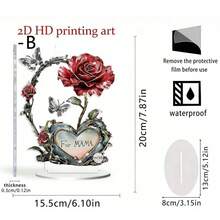 2D HD Printing Art "For MAMA" Acrylic Desktop Ornament - A - View 4