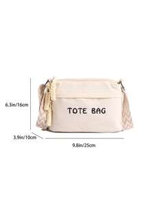 休闲、时尚、甜美风格、百搭简约包包，2026新款，女士斜挎包 - 白色 - 查看 3