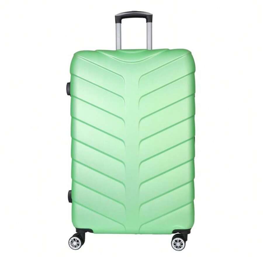 43L 56.5x38x22cm Cabin Suitcase Hard Shell Expandable 360° Spinner Wheels TSA Lock - Lime Green - View 1