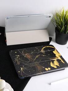 1 件星空金龙彩绘平板电脑保护套，适用于 iPad 10/11/10.2/10.5/Air4/Air5/10.9/Pro11/Air 11 英寸 (M2)-2024/Pro 11 英寸 (M4)-2024/iPad Air 11 英寸 (M3) 2025/iPad (A16) 11 英寸第 11 代 2025/Mini6/Mini7/Air1/Air2/9.7/Tab A8 10.5 英寸 2022，内置笔槽，三折支架，磁吸式睡眠/唤醒功能，简约/创意/独特设计 - 彩色 - 查看 7