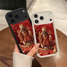 God of Wealth For  galaxyA34 32 24 21S 13 12 05 04 03 03S 02 01 F41 23 12 14 05 04   M31 23 12 14 13 04 S25 24 23 22 21 20 Thickened Shockproof, Premium   Silicone, Trendy Creative Soft Shell - Dios de la riqueza - OZEREY negro - Ver 3