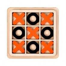 1pc 2025 New Arrival Wooden Tic Tac Toe Game, Party Interactive Noughts And Crosses 9-Grid Board Game, Birthday/Easter/Wedding Gift, Toys, Party Interactive Game - Multicolor - View 29
