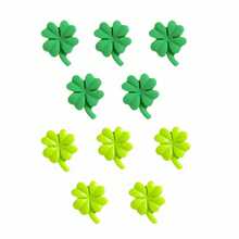 5/10pcs Set, St. Patrick's Day Four-Leaf Clover Fridge Magnets, Cartoon Leaf Refrigerator Stickers, Cute Decorative Magnets, Personalized Fridge Magnets, Suitable For Kitchen Or Office, St. Patrick's Day Gift - Multicolor - View 9