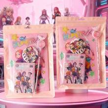 1件装 Kpop 高品质正品全新 KPOP 学生实用学习用品套装，由 Demon Hunting Witch Group 出品 - KPOP 笔记本、KPOP 徽章、KPOP 中性笔、KPOP 小笔记本、文具礼盒套装[款式随机发送] - A - 查看 1
