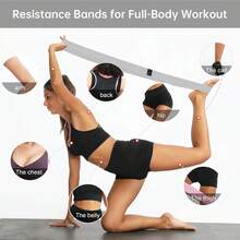 1pc Multi-Color Fitness Resistance Band, Yoga Stretch Band, Squat Assist Band For Workout Training - Multicolor - View 5