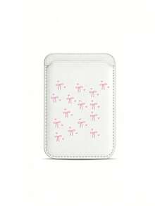 Sakura, Bow & Daisy Print Magnetic Wallet Phone Card Case, Fits Most Phones, Holds 3 Cards, With Stand Function For Horizontal Or Vertical Phone Support - Multicolor - View 14