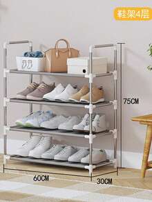 Estante De Almacenamiento 4/5/6/7/8/9 Capas Zapatero Fácil De Montar - Gris - Ver 15