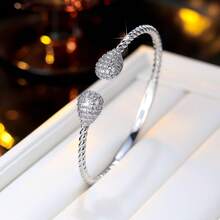1pc Vintage Classic Sparkling Cubic Zirconia Women Jewelry Bracelet - Bracelet - View 7