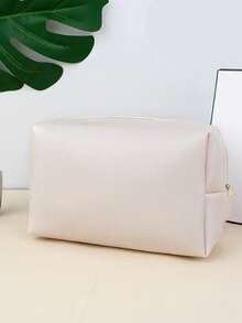 1pc Minimalist Travel Cosmetic Bag, Toiletry Organizer, Portable Outdoor Travel Wash Bag, Fashion Handbag, Daily Travel Use, Travel Accessories Storage Bag, Can Store Makeup Tools, PU Material, Men's Toiletry Bag, Makeup Brush Organizer - Multicolor - View 6
