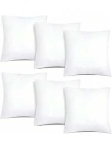Pack Of 2 Or 4 Units.  Cojines Decorativos , Cojín Acolchado Para El Hogar, Almohadón Relleno De Fibra Hueca, Para El Sofa Or El Coche, En Todos Los Tamaños 30*50 40*40 45*45 40*60 50*50 55*55 60*60 50*70 - 白色 - 查看 30