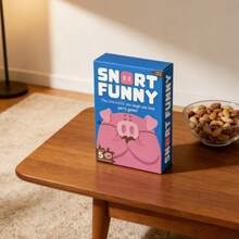 Family-Friendly Snort Funny Party Game – Entertaining Puzzle Game With 150 Game Cards - 粉色 - 查看 4