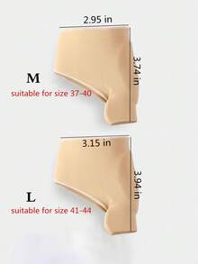 Toe Sleeve, Big Toe Leg Warmers, Toe Protector Pads, Can Be Worn With Shoes, Breathable Anti-Friction Foot Care For Men & Women - Apricot - 1 Pair - View 4