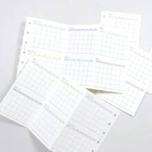 5 قطع A6/A7 صفحات داخلية قابلة للطي 3 مرات، أوراق فضفاضة مع تاريخ وسنة وشهر، مع تقويم، باللغة الإنجليزية، مثالية للتنظيم والتخطيط، مخطط الطالب للذكريات | مخطط شهري | مخطط مؤرخ - كتيب ثلاثي الطيات للخطة السنوية - مشاهدة 2