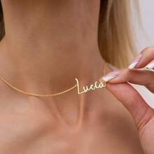 Multilingual Customized Name Necklace - Arabic, Chinese, Hindi, Greek, Russian, Japanese And More Personalized Name Jewelry - Multicolor 5 - View 2
