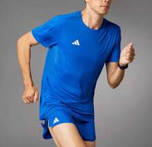 Adidas Men's Breathable Crew Neck Quick-Dry Casual T-Shirt - Blue - View 2