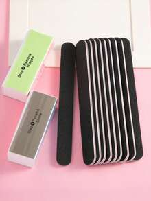 4pcs Nail File And Buffing Block Set, Professional Nail File, Suitable For Natural Nails, Manicure File, Buffing And Polishing, Nail Care, Smooth Polishing, 100/180/240/600/3000 Grit - Multicolor - View 11