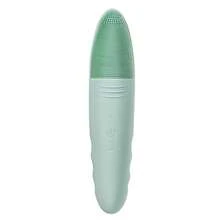 Acoustic Face Cleanser Brush, Electric Silicone Face Massager, Deep Pore Cleaning, Waterproof, USB Charging, Skincare Tool - Mint Green - View 1