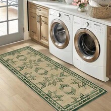 1pc Rug/Carpet/Area Rug/Bath Mat/Bath Rug/Door Mat/Runners/Runner Rug, Nordic Modern Creative - Abstract Geometric Diamond Pattern Hallway Long Runner Rug, Suitable For Bathroom, Kitchen, Entryway, Corridor, Bedside, Living Room, Bedroom, Soft & Washable, Home Decor - Multicolor - View 8