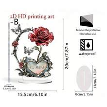 2D HD Printing Art "For MAMA" Acrylic Desktop Ornament - A - View 6