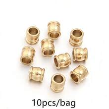 10/20颗/包 不锈钢鼓形大孔珠，时尚手链项链耳环制作隔珠，4/6/8毫米防锈低过敏桶形珠，DIY首饰制作散珠 - 鼓珠 - 查看 12