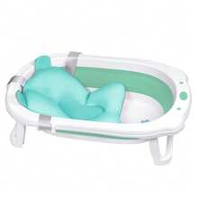 Foldable Bathtub With Seat Cushion, Portable Bathtub - Green - View 3