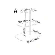 1PC 3-Tier Desktop Champagne Cup Rack With 24 Bar Slots Goblet Display Stand For Restaurant Party Holiday Banquet Anniversary Versatile - Transparent - View 2