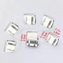 10个/5个装隐形裤腿夹，可缩短裤长，无需缝纫即可隐藏裤腿袢，卷边夹设计防止拖拽。 - 透明色 - 查看 5