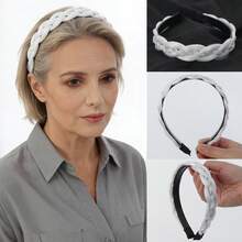 Fishbone Braid Hairband Women Fake Hair Headband One Piece Braided Hair Clip Head Wrap Hair Accessories - Multicolor - View 9