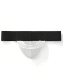 1件 JOCKMAIL 时尚性感男士丁字裤 - 白色 - 查看 6