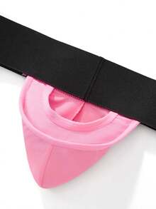 1pc JOCKMAIL Fashionable Sexy Men's Thong Underwear - Pink - View 9