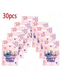 10/20/30个装史迪奇主题礼品袋，适用于生日派对、婚礼、节日和日常使用。随机史迪奇图案设计。 - 彩色 - 查看 11