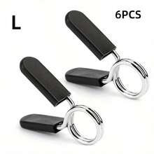 2 piezas Abrazadera de mancuerna y barra, adecuada para gimnasio, fitness en casa, accesorios de gimnasio - Negro - Ver 12