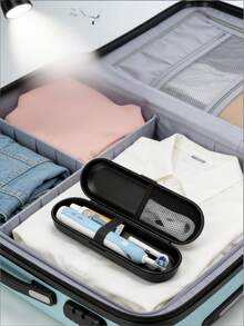 Electric Toothbrush Travel Storage Box, Shock-Proof & Waterproof, Large Capacity For Toothbrush, Brush Heads, Charger & Accessories. Suitable For Travel Or Business, Also Can Be Used As Back-To-School Gift - Multicolor - View 4